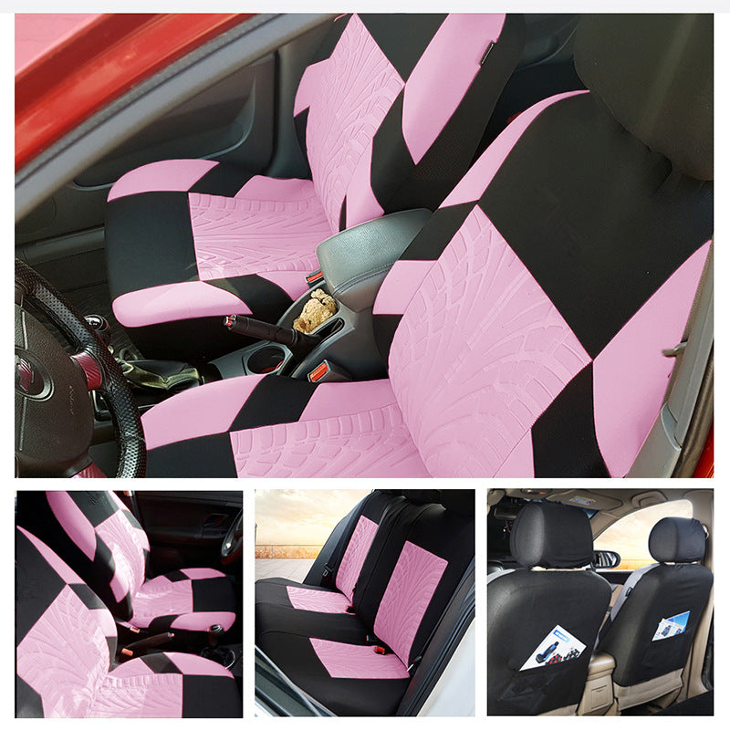 green and vibrant car seat covers