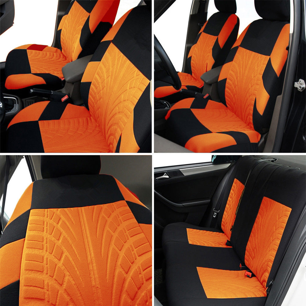 grey universal car seat cover display