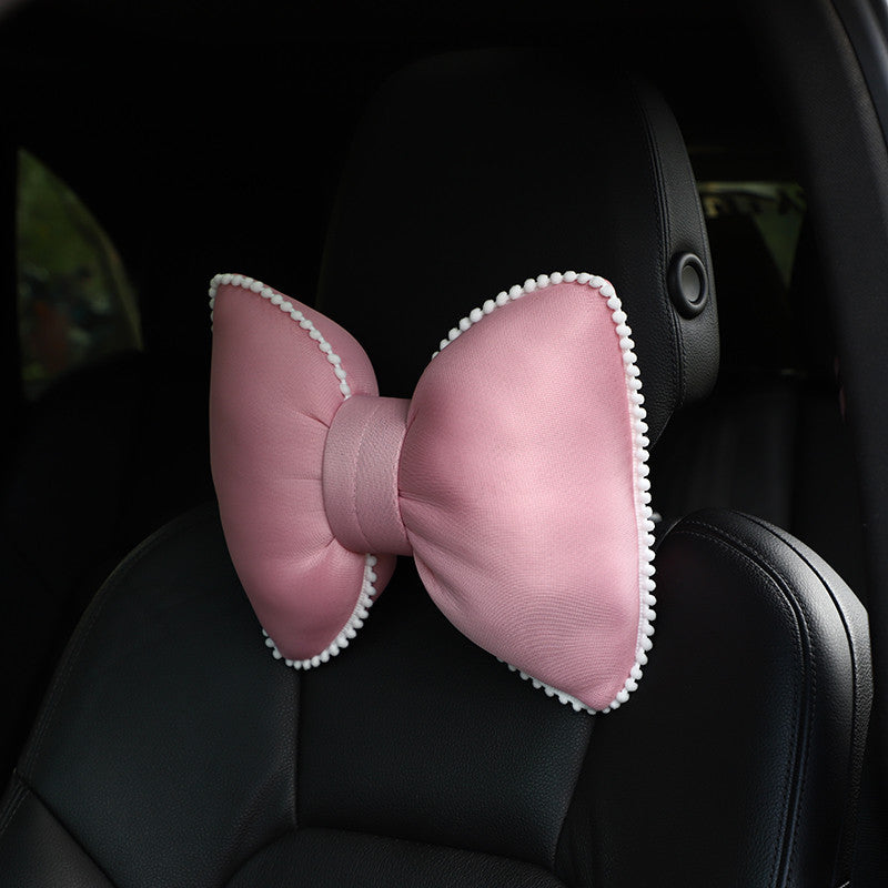 Chic camellia pattern car headrest