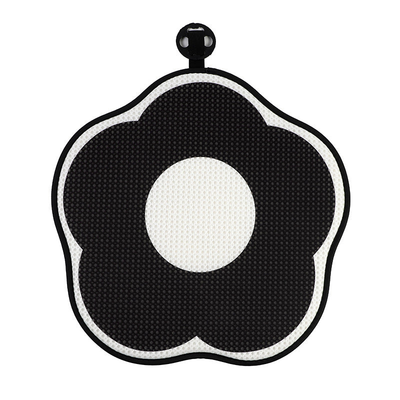 Comfortable car lumbar support with floral pattern