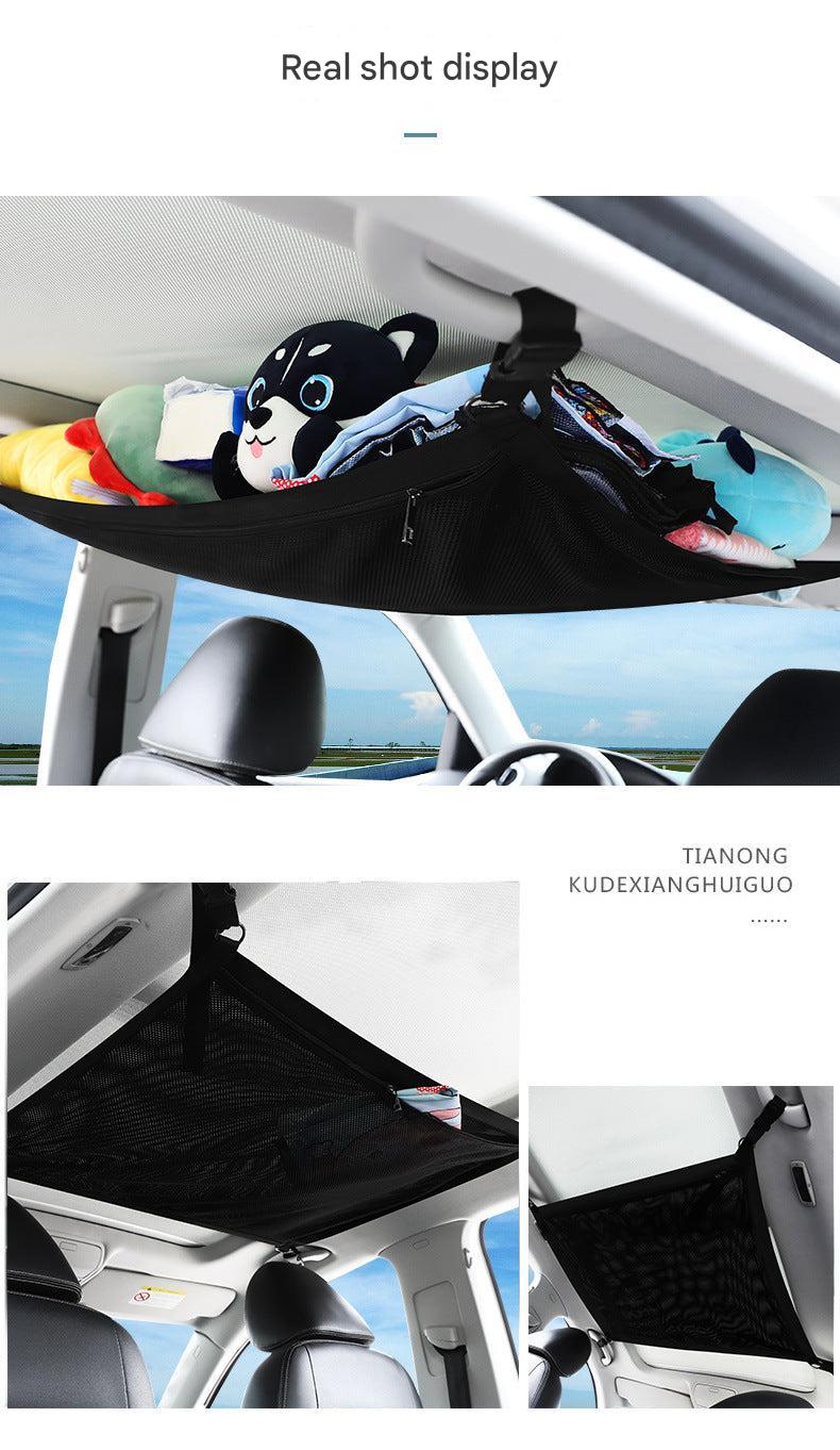 Premium Dual-Layer Car Ceiling Storage Net image 1