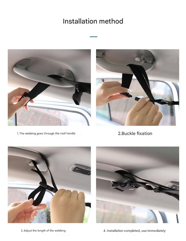 Versatile hanging mechanism of car net