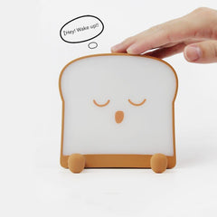 Top view of Cute Toast Bread Night Light