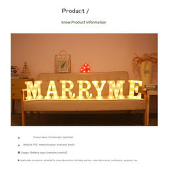 number marquee lamps in vibrant colours