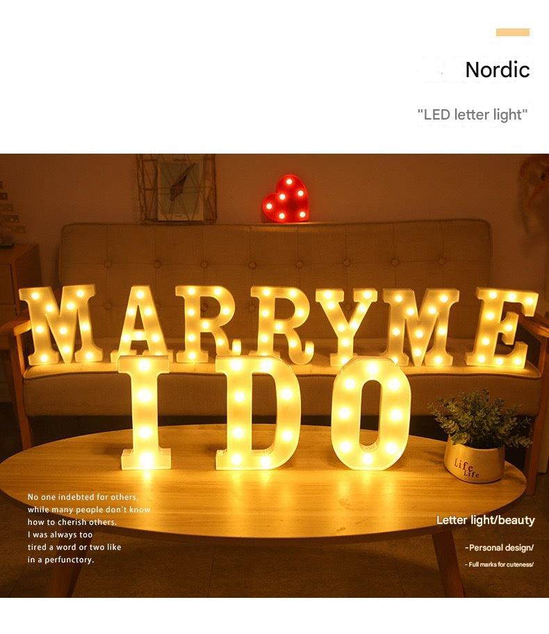 stylish LED symbol light for wedding
