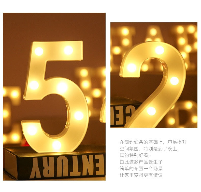 personalised marquee light setup at event