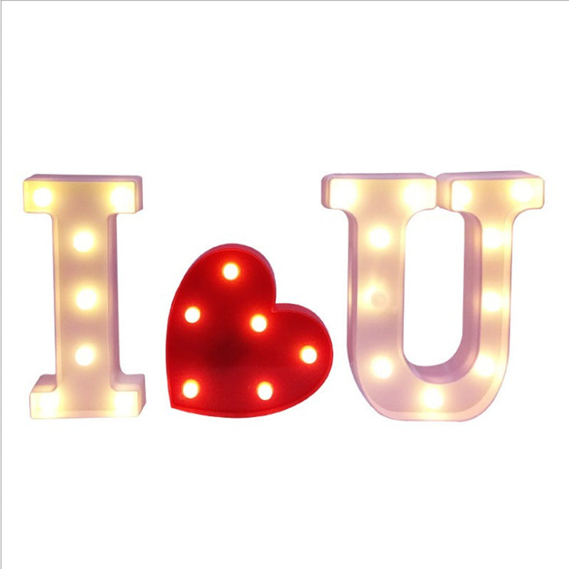 unique LED letters on display