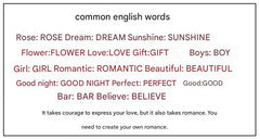 alphabet LED lamps arranged artistically