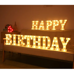 warm LED lamps for birthday decor