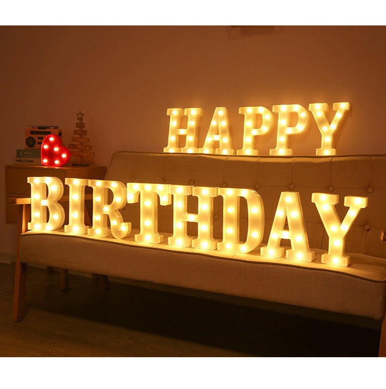warm LED lamps for birthday decor