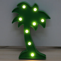 green cactus shaped LED light