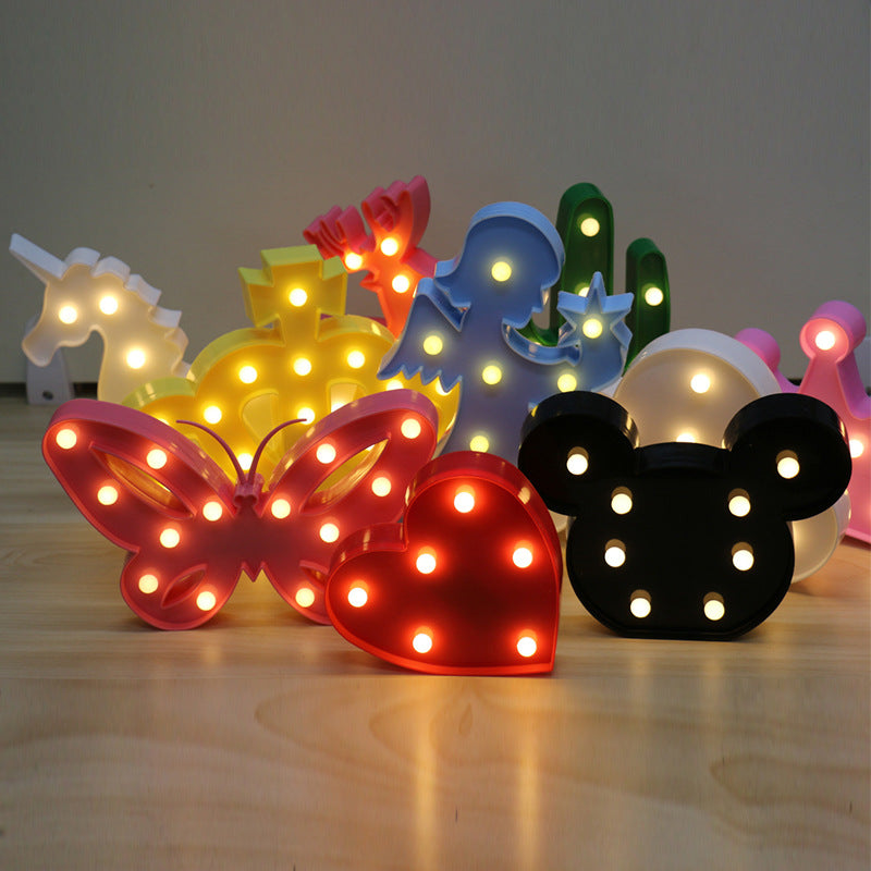 animated flamingo LED light