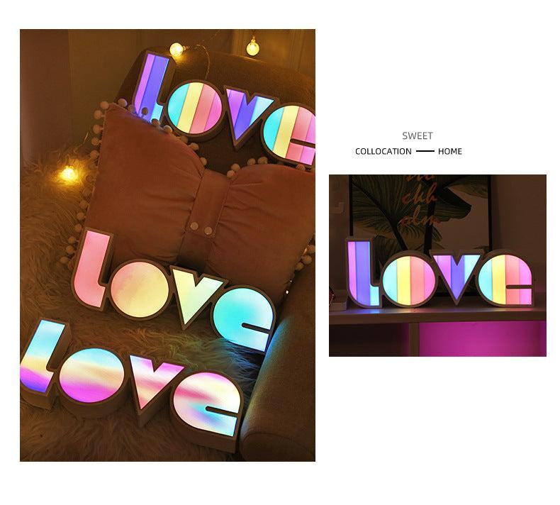 tropical island light box for weddings