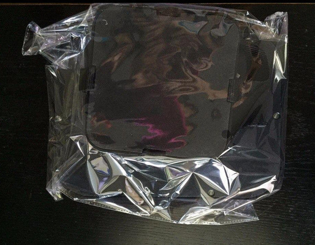 Angled view of car seat mirror with baby