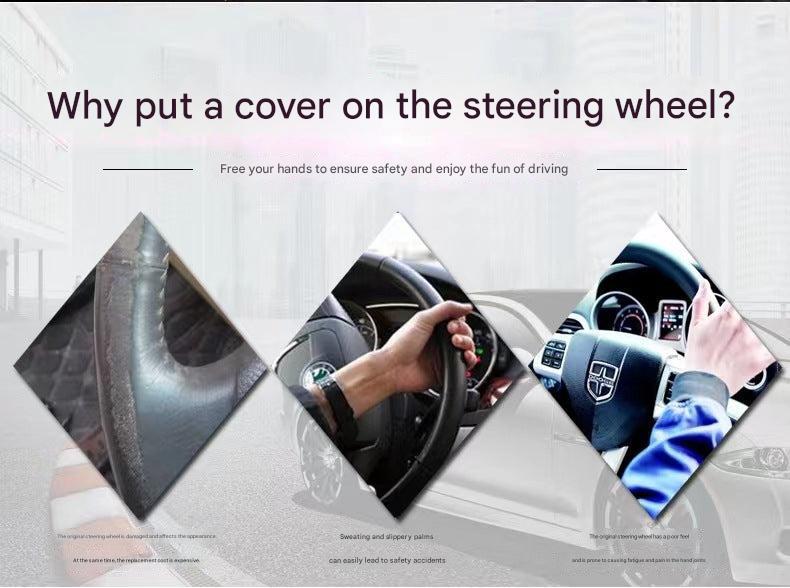 Image showing various colour options for steering wheel cover