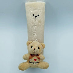 Plush seat belt padding for comfort