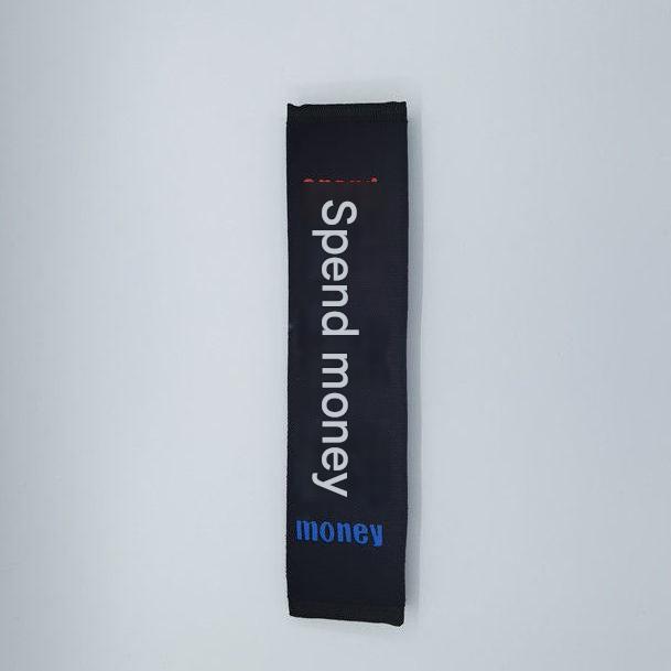 Off-white plush seat belt cover for kids