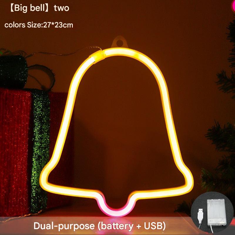 Christmas themed neon LED light with reindeer design