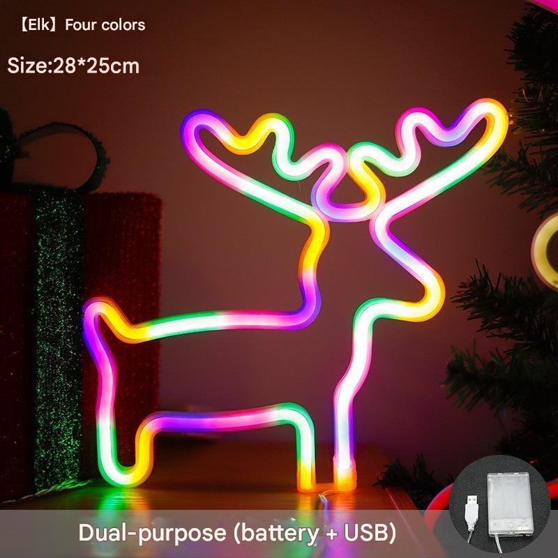 warm glow LED light in star shape