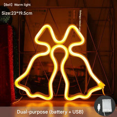colourful moose design neon LED light