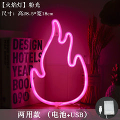 neon LED tree light in festive green colour