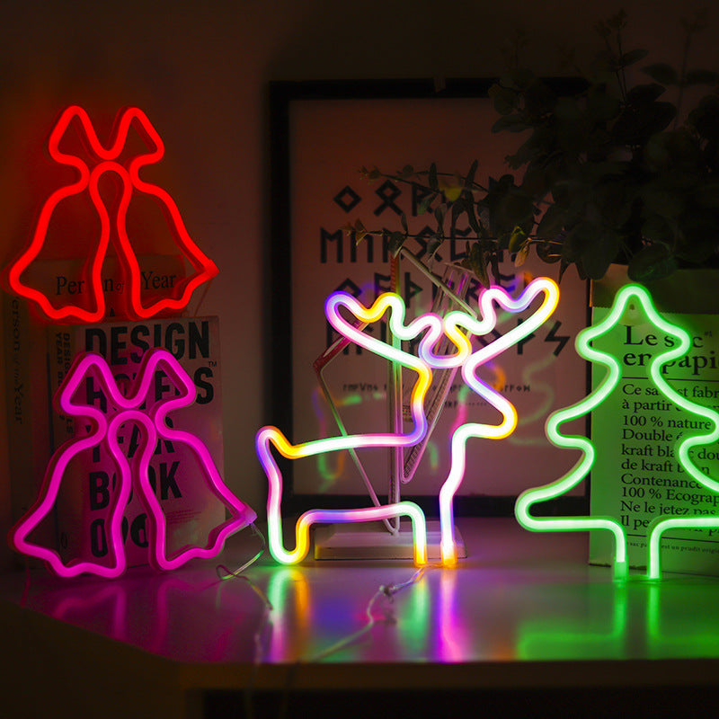 colourful LED holiday lights in the shape of a hat