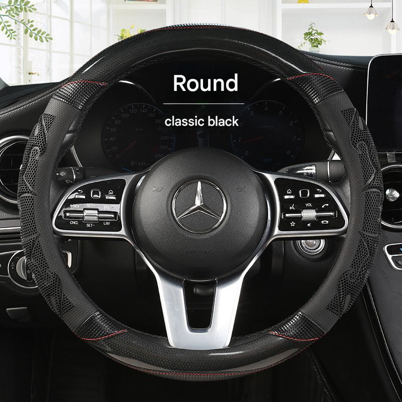 Image of Universal Sports Style Steering Wheel Cover Red