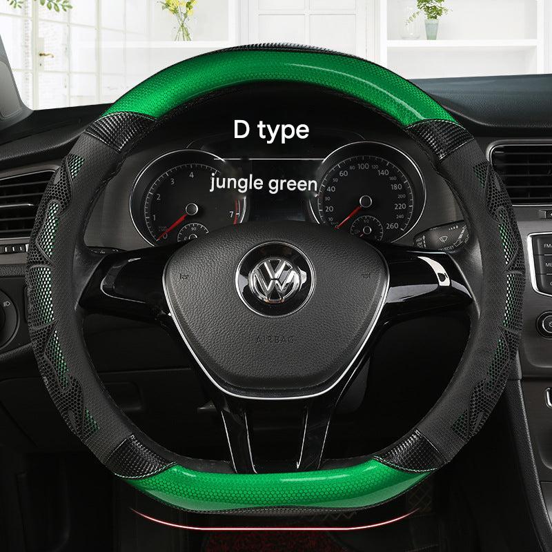Image of Universal Sports Style Steering Wheel Cover Blue