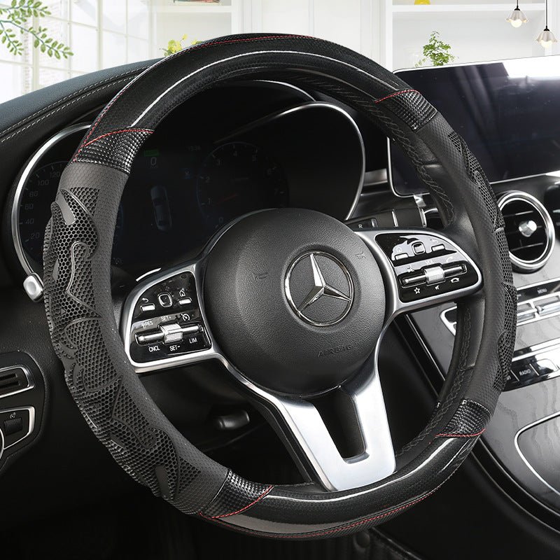 Image of Universal Sports Style Steering Wheel Cover Blue