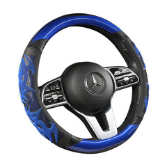 Image of Universal Sports Style Steering Wheel Cover Black