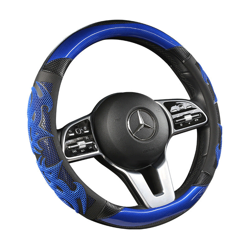 Image of Universal Sports Style Steering Wheel Cover Black