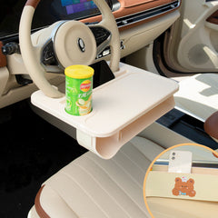 Premium car steering wheel desk with laptop