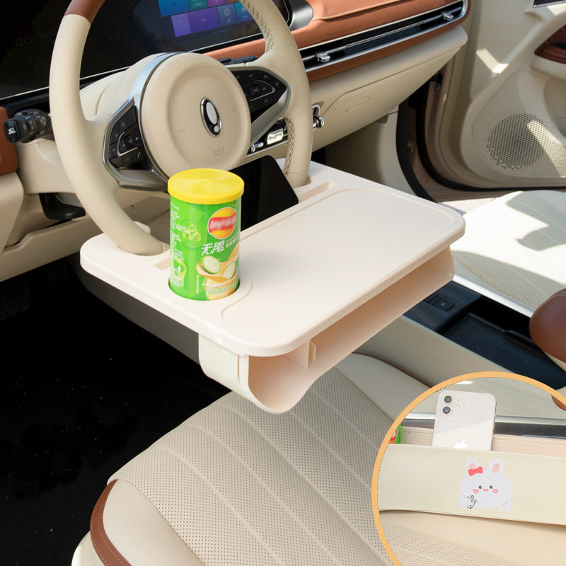 Car desk used for eating in vehicle