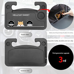 Versatile car desk in black colour