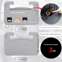 Car steering wheel desk with protective pad
