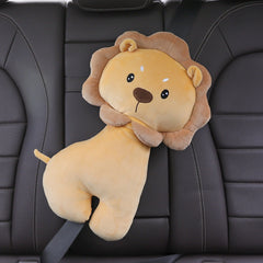 Pink bottle themed car seat belt cushion for kids