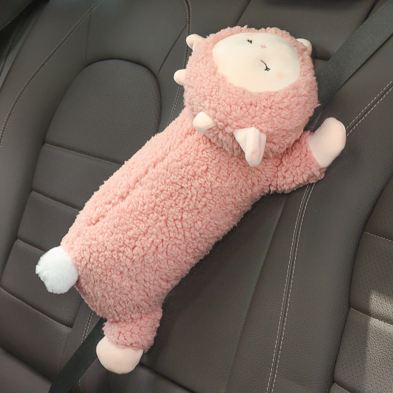 Adorable crocodile car seat belt pad