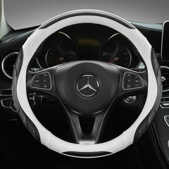 Installing a stylish steering wheel cover