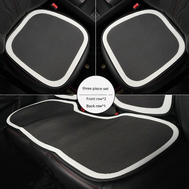 Deluxe Car Seat Cushion with ice silk white edge