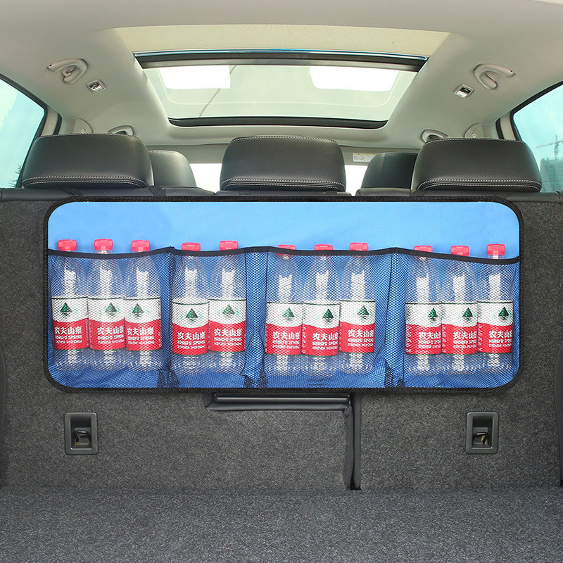 Premium car trunk organizer with hanging features