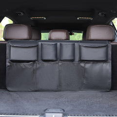 Multi-compartment car organiser in classic black