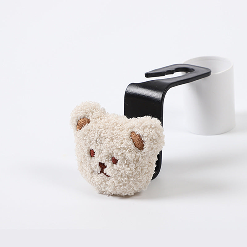 Adorable cartoon bear design car hook