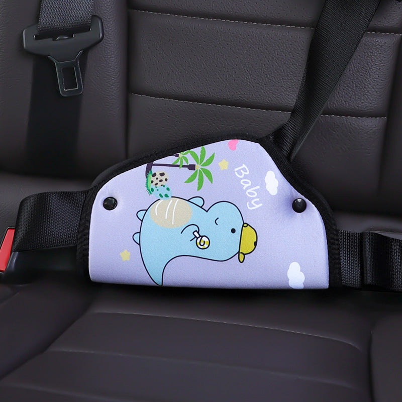 Car seat belt cushion in vibrant colours