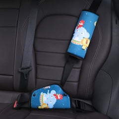 Soft plush pad for children's car seats