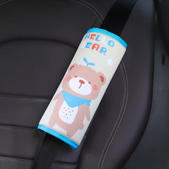 Car seat belt cushion in vibrant colours