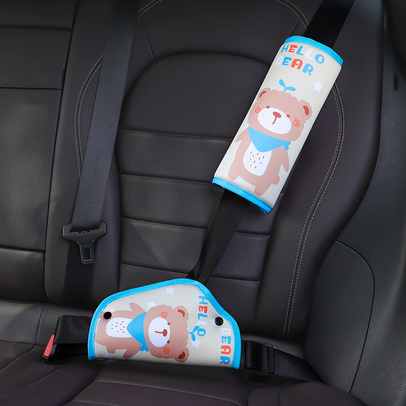 Cute cartoon animal seat belt protector
