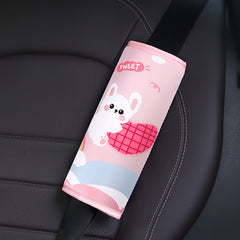 Car seat belt cushion in vibrant colours