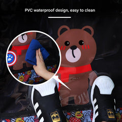 Cartoon character design of the car seat kick mats