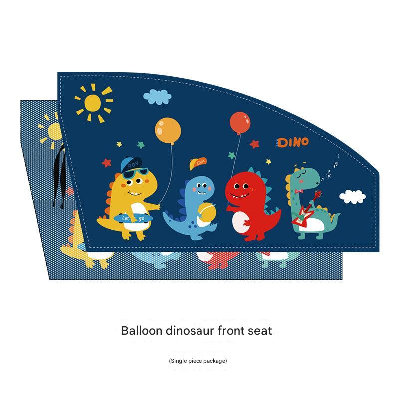Cartoon giraffe themed car window sunshade