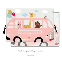 Bright and fun balloon design car window shade